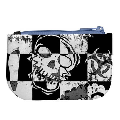 Grunge Skull Large Coin Purse from ArtsNow.com Back