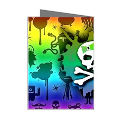 Kawaii Rainbow Skull Mini Greeting Card from ArtsNow.com Right