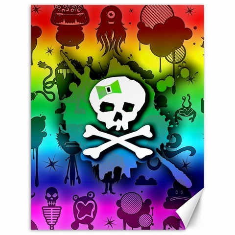 Kawaii Rainbow Skull Canvas 12  x 16  from ArtsNow.com 11.86 x15.41  Canvas - 1