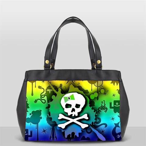 Kawaii Rainbow Skull Oversize Office Handbag from ArtsNow.com Front