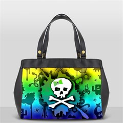 Kawaii Rainbow Skull Oversize Office Handbag (2 Sides) from ArtsNow.com Front