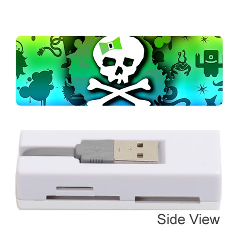 Kawaii Rainbow Skull Memory Card Reader (Stick) from ArtsNow.com Front