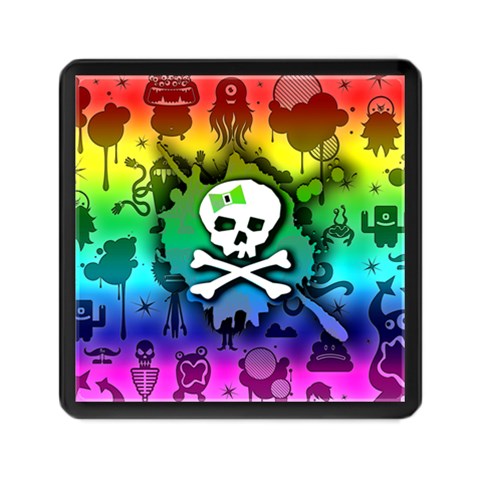 Kawaii Rainbow Skull Memory Card Reader (Square) from ArtsNow.com Front