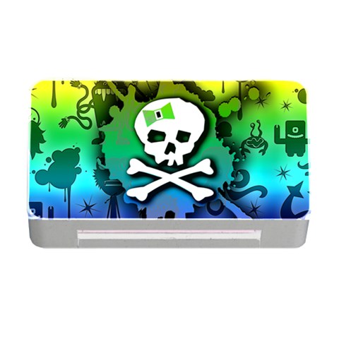 Kawaii Rainbow Skull Memory Card Reader with CF from ArtsNow.com Front