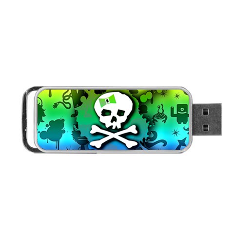 Kawaii Rainbow Skull Portable USB Flash (One Side) from ArtsNow.com Front