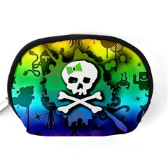 Kawaii Rainbow Skull Accessory Pouch (Medium) from ArtsNow.com Back