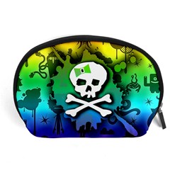 Kawaii Rainbow Skull Accessory Pouch (Large) from ArtsNow.com Front