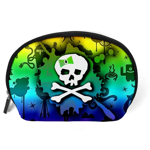 Kawaii Rainbow Skull Accessory Pouch (Large) from ArtsNow.com Back