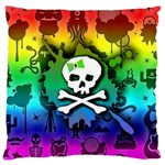 Kawaii Rainbow Skull Standard Flano Cushion Case (One Side)