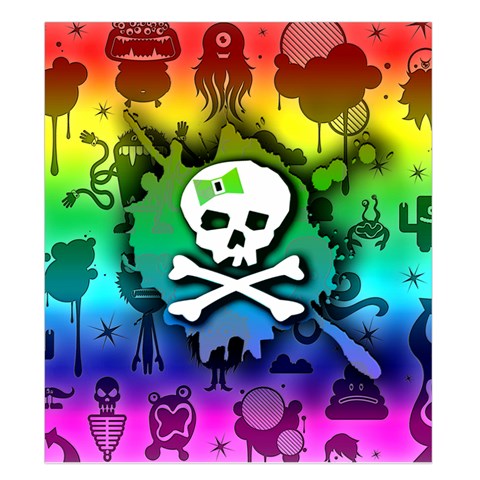 Kawaii Rainbow Skull Duvet Cover (King Size) from ArtsNow.com Duvet Quilt