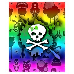 Kawaii Rainbow Skull Drawstring Pouch (XL) from ArtsNow.com Front