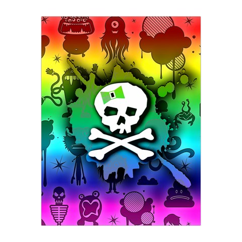 Kawaii Rainbow Skull Medium Tapestry from ArtsNow.com Front