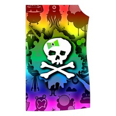 Kawaii Rainbow Skull Women s Button Up Vest from ArtsNow.com Front Left