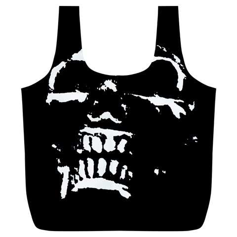 Morbid Skull Full Print Recycle Bag (XL) from ArtsNow.com Back