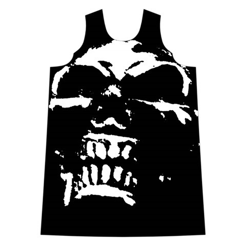 Morbid Skull Shoulder Cutout Velvet One Piece from ArtsNow.com Front