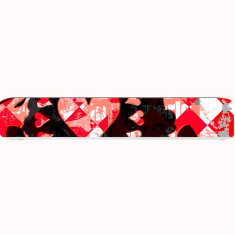 Love Heart Splatter Small Bar Mat from ArtsNow.com 24 x4  Bar Mat