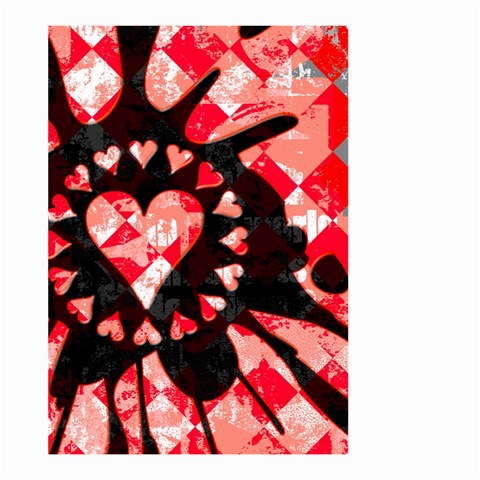 Love Heart Splatter Large Garden Flag (Two Sides) from ArtsNow.com Front