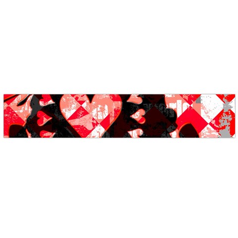 Love Heart Splatter Large Flano Scarf  from ArtsNow.com Front