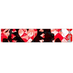 Love Heart Splatter Large Flano Scarf  from ArtsNow.com Front