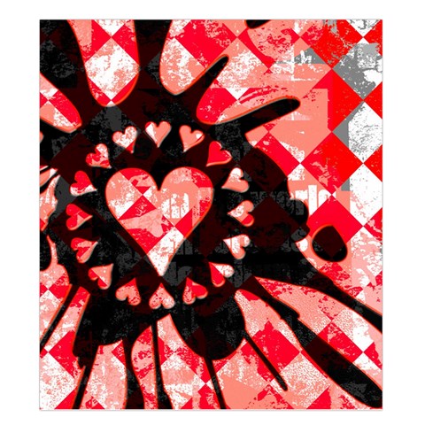 Love Heart Splatter Duvet Cover Double Side (King Size) from ArtsNow.com Back