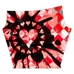 Love Heart Splatter Yoga Cropped Leggings from ArtsNow.com Left