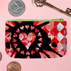 Love Heart Splatter Large Coin Purse from ArtsNow.com Back