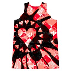 Love Heart Splatter Shoulder Cutout Velvet One Piece from ArtsNow.com Back