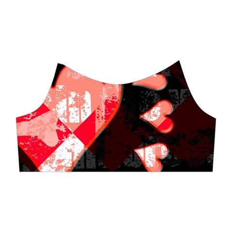 Love Heart Splatter Shoulder Cutout Velvet One Piece from ArtsNow.com Right Sleeve