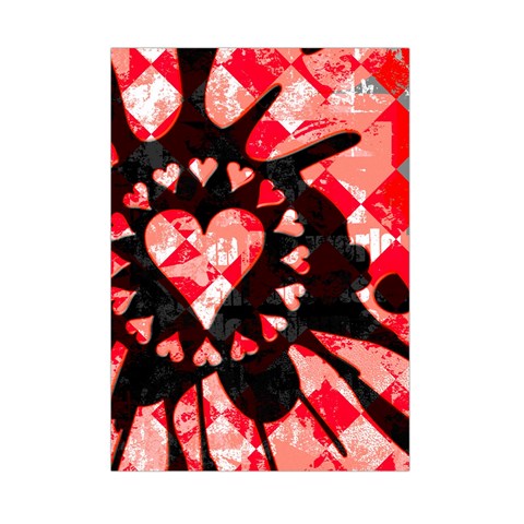 Love Heart Splatter Small Tapestry from ArtsNow.com Front