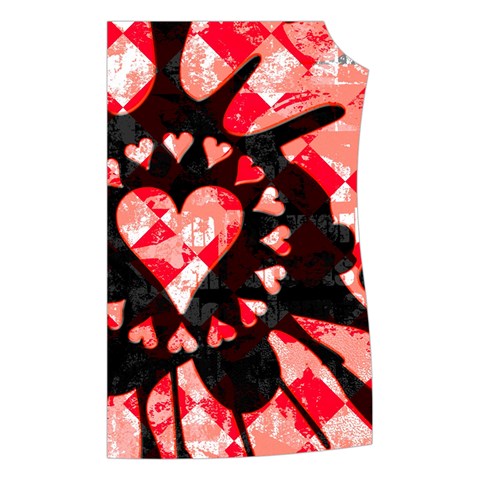 Love Heart Splatter Women s Button Up Vest from ArtsNow.com Front Left