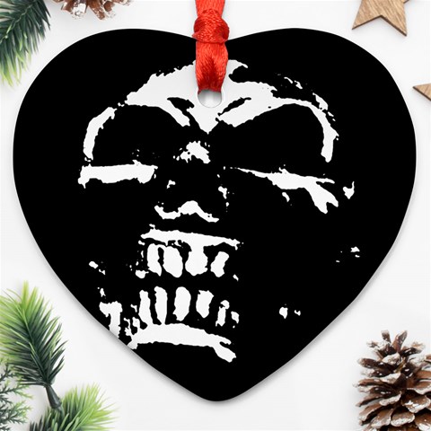 Morbid Skull Heart Ornament (Two Sides) from ArtsNow.com Back