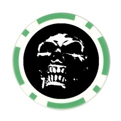 Morbid Skull Poker Chip Card Guard from ArtsNow.com Front