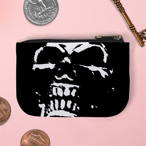 Morbid Skull Mini Coin Purse from ArtsNow.com Back