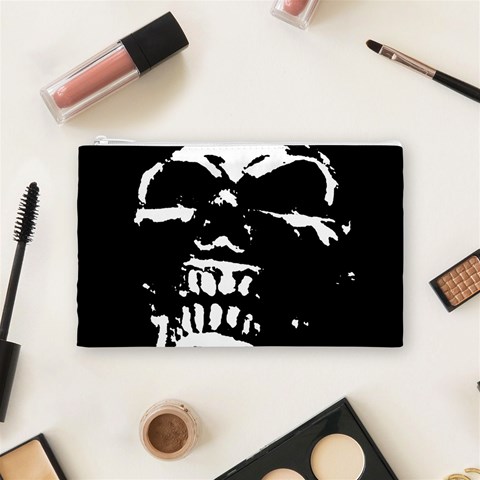 Morbid Skull Cosmetic Bag (Medium) from ArtsNow.com Front