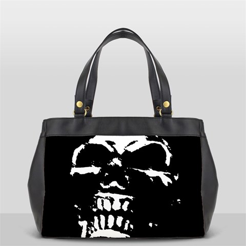 Morbid Skull Oversize Office Handbag (2 Sides) from ArtsNow.com Back