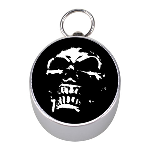 Morbid Skull Silver Compass (Mini) from ArtsNow.com Front