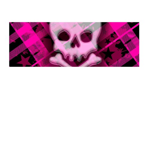 Pink Plaid Skull Memory Card Reader (Stick) from ArtsNow.com Front