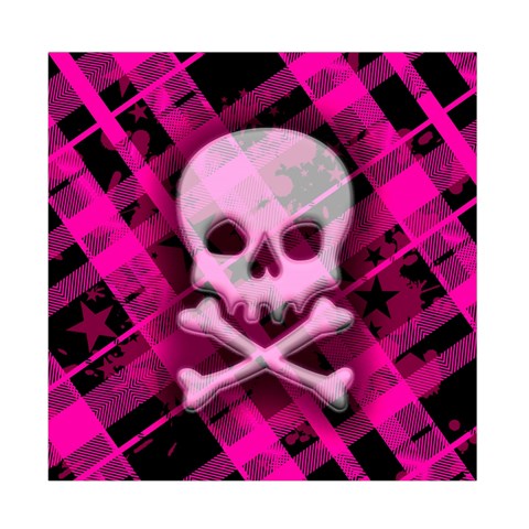 Pink Plaid Skull Duvet Cover Double Side (Full/ Double Size) from ArtsNow.com Back