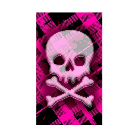 Pink Plaid Skull Duvet Cover Double Side (Single Size) from ArtsNow.com Front