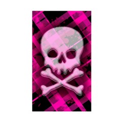 Pink Plaid Skull Duvet Cover Double Side (Single Size) from ArtsNow.com Front