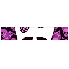 Pink Polka Dot Bow Skull Large Flano Scarf  from ArtsNow.com Front