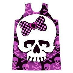 Pink Polka Dot Bow Skull Shoulder Cutout Velvet One Piece from ArtsNow.com Front