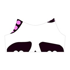 Pink Polka Dot Bow Skull Shoulder Cutout Velvet One Piece from ArtsNow.com Right Sleeve