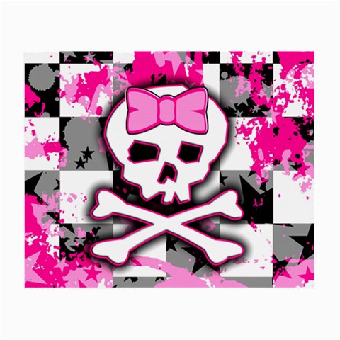 Pink Skull Scene Girl Small Glasses Cloth (2 Sides) from ArtsNow.com Back