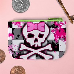 Pink Skull Scene Girl Mini Coin Purse from ArtsNow.com Back