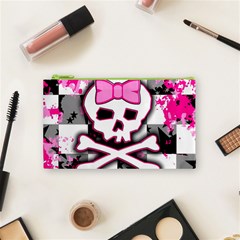 Pink Skull Scene Girl Cosmetic Bag (Small) from ArtsNow.com Front