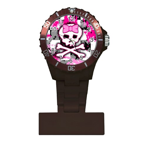 Pink Skull Scene Girl Plastic Nurses Watch from ArtsNow.com Front