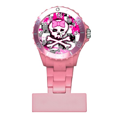 Pink Skull Scene Girl Plastic Nurses Watch from ArtsNow.com Front