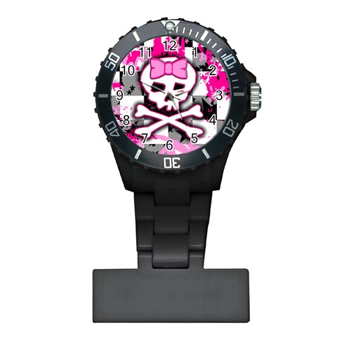 Pink Skull Scene Girl Plastic Nurses Watch from ArtsNow.com Front