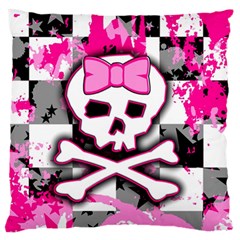 Pink Skull Scene Girl Standard Flano Cushion Case (Two Sides) from ArtsNow.com Front